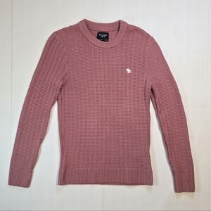 Abercrombie & Fitch Women's Crewneck Brushed Pullover Sweater, Pale Pink